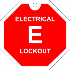 Electrical lockout tag.